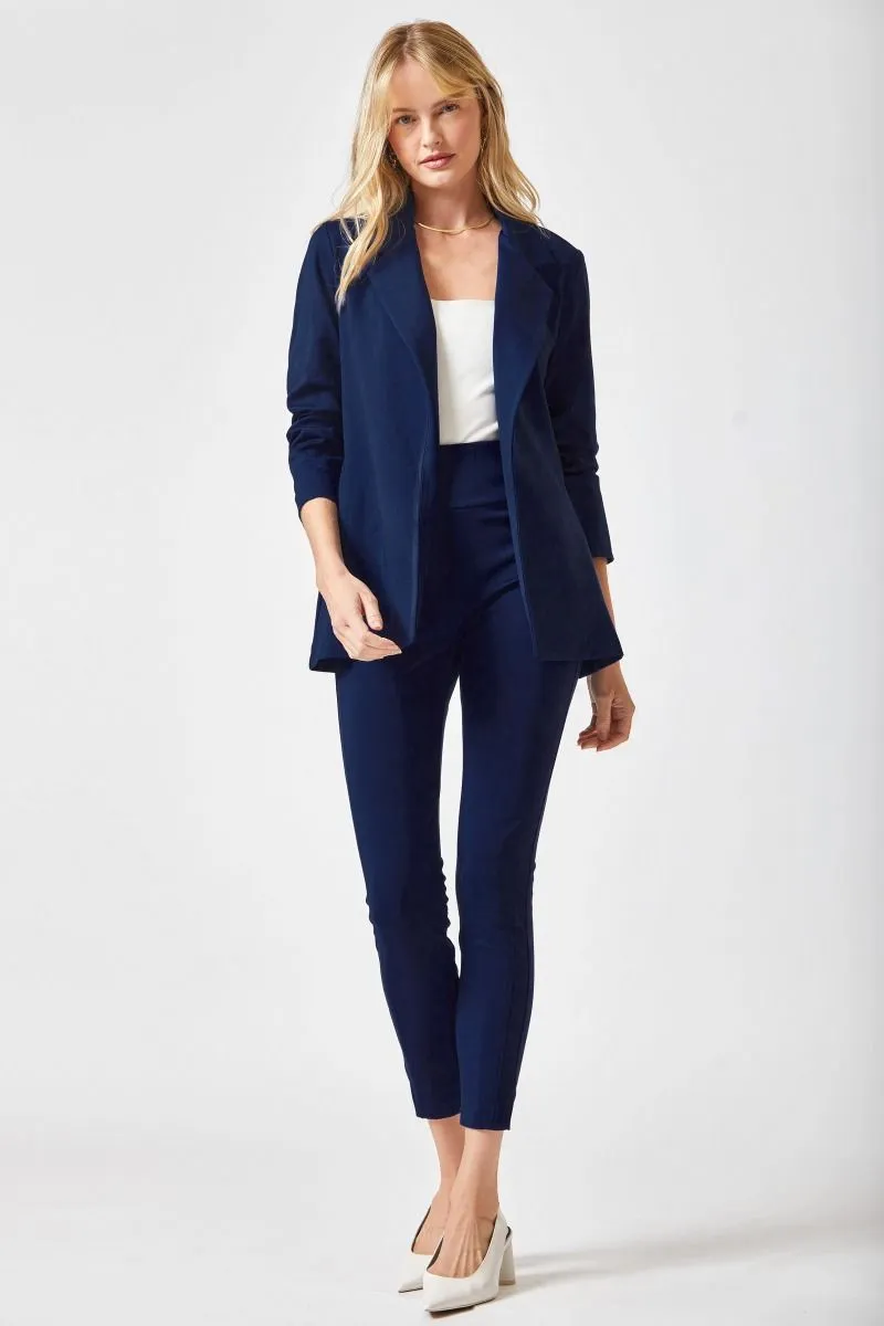 Magic Ruched Sleeve Blazer