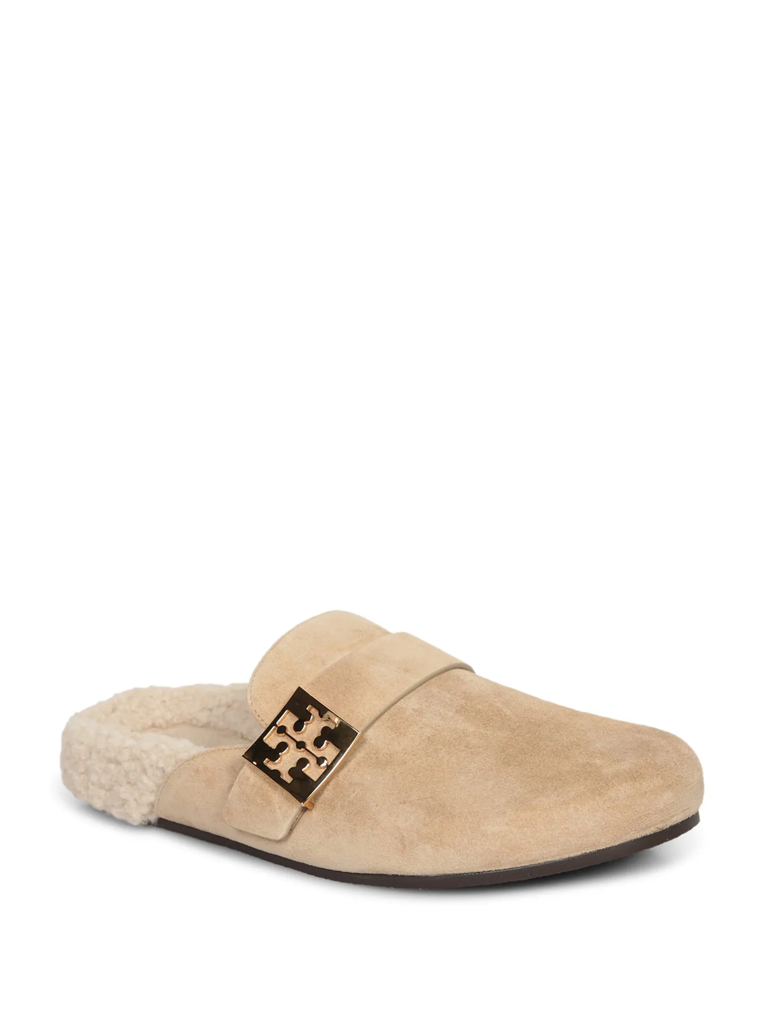 Mellow Shearling Mules Beige