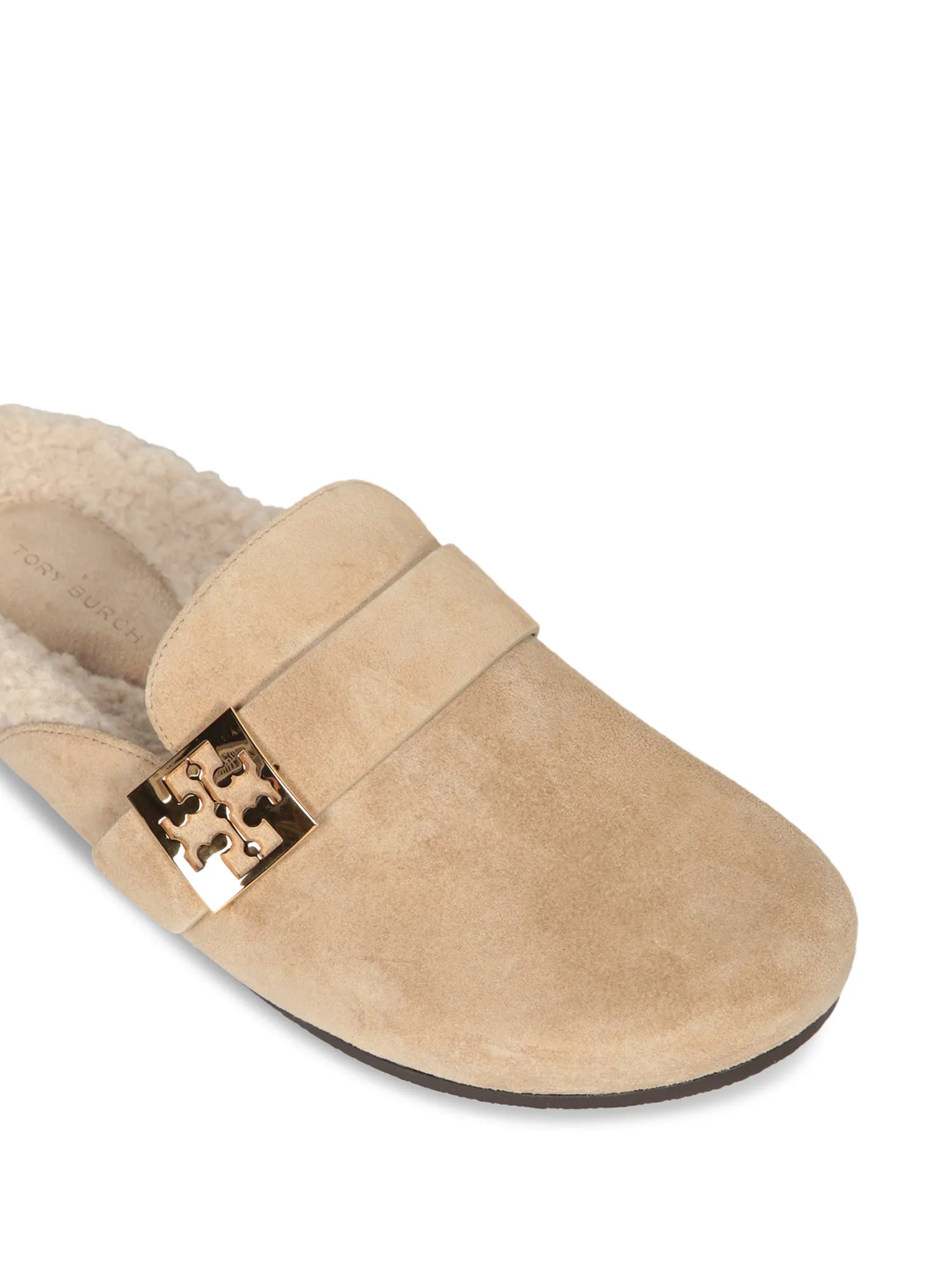 Mellow Shearling Mules Beige