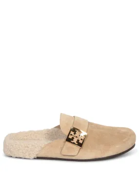 Mellow Shearling Mules Beige