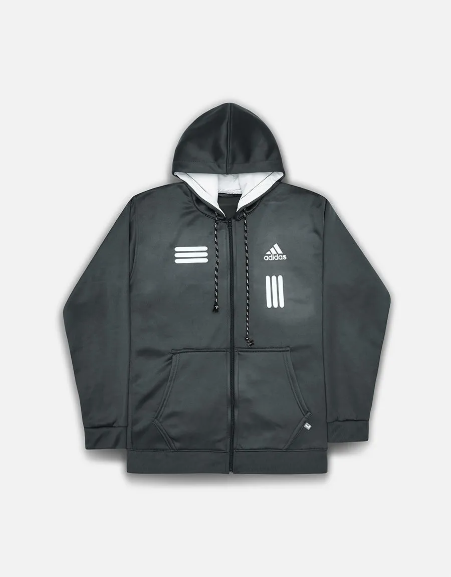 MEN'S ADIDAS TRACKSUIT ZIPPER Dark Grey