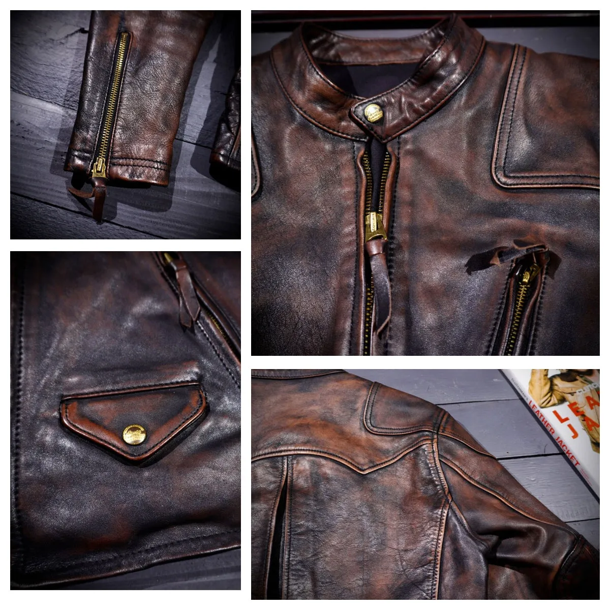 Men's Biker Leather Jacket