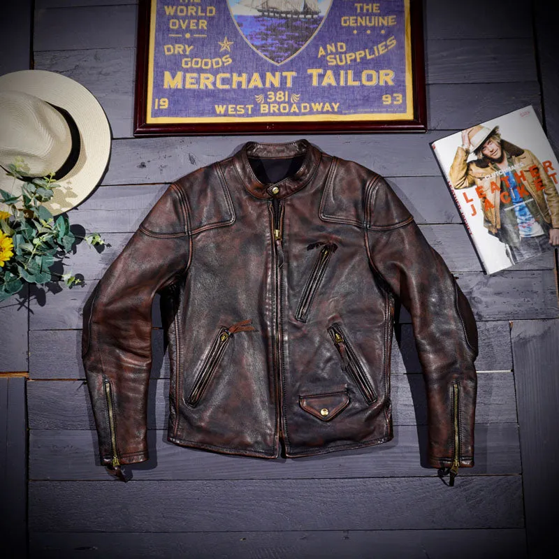 Men's Biker Leather Jacket