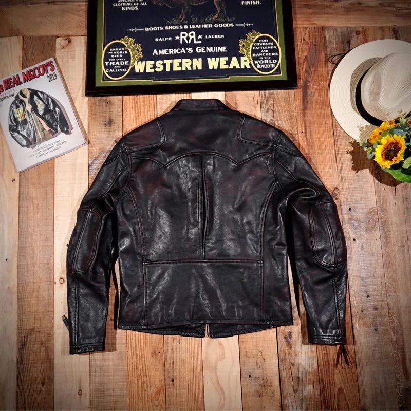 Men's Biker Leather Jacket