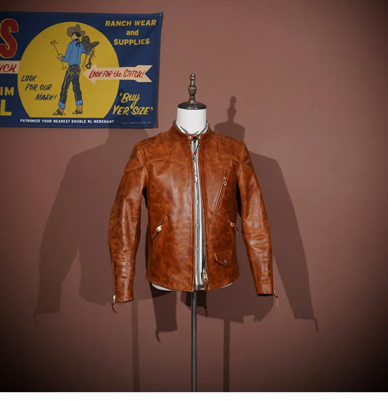 Men's Biker Leather Jacket