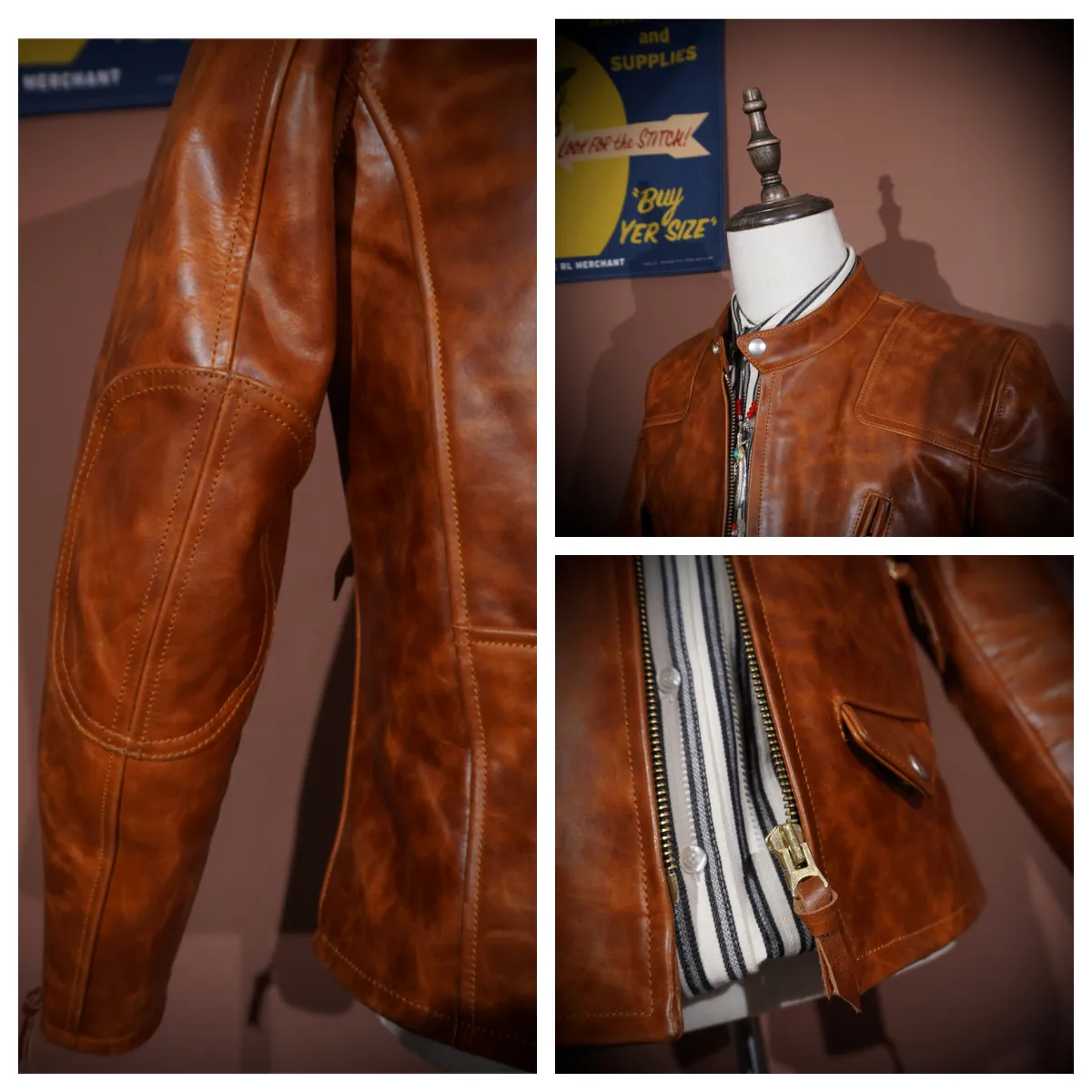 Men's Biker Leather Jacket