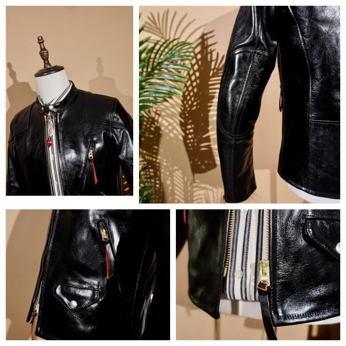 Men's Biker Leather Jacket