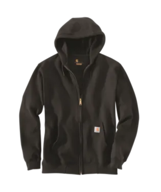 Men's Carhartt Midweight Zip Front Jacket K122-BLK