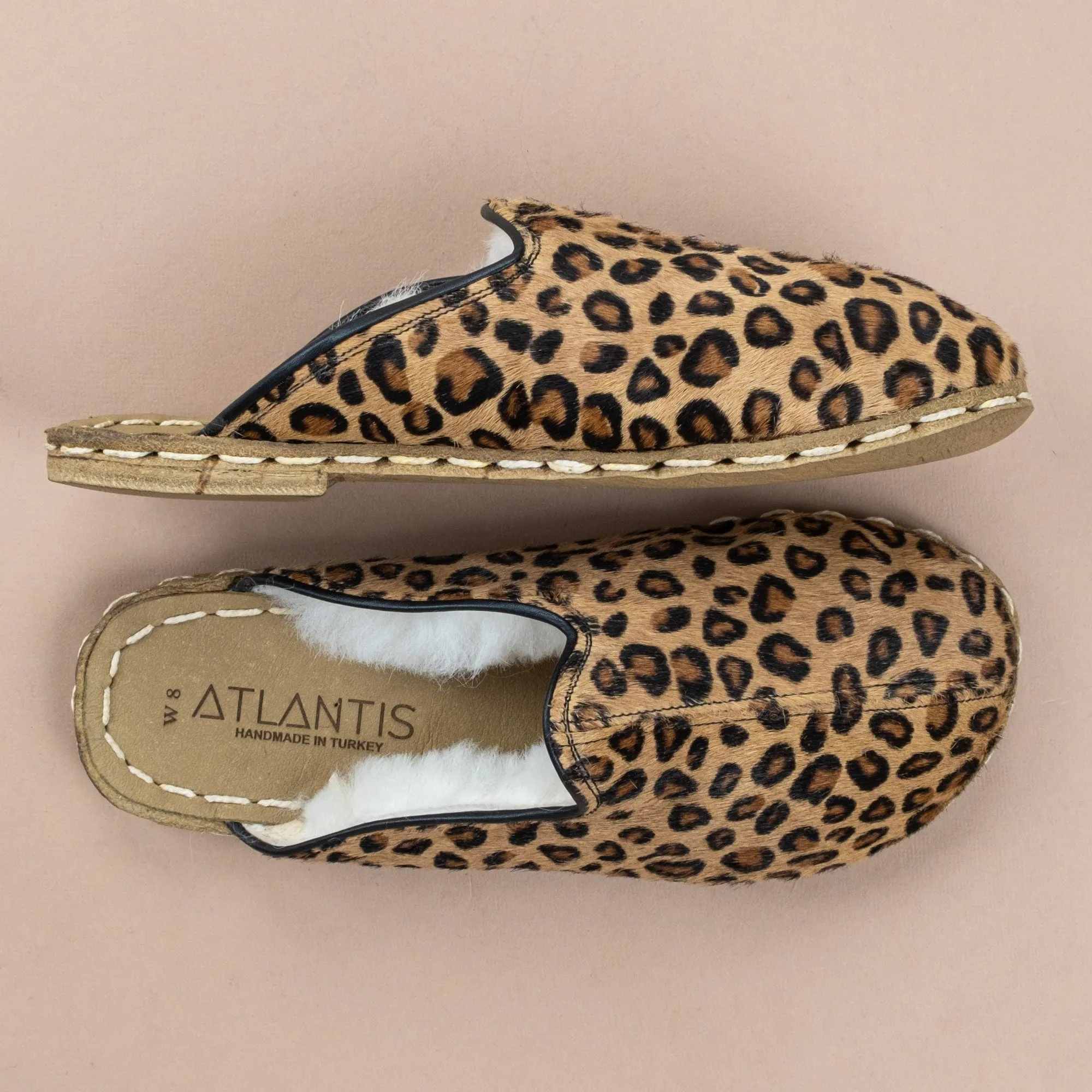 Men's Leopard Barefoot Shearlings