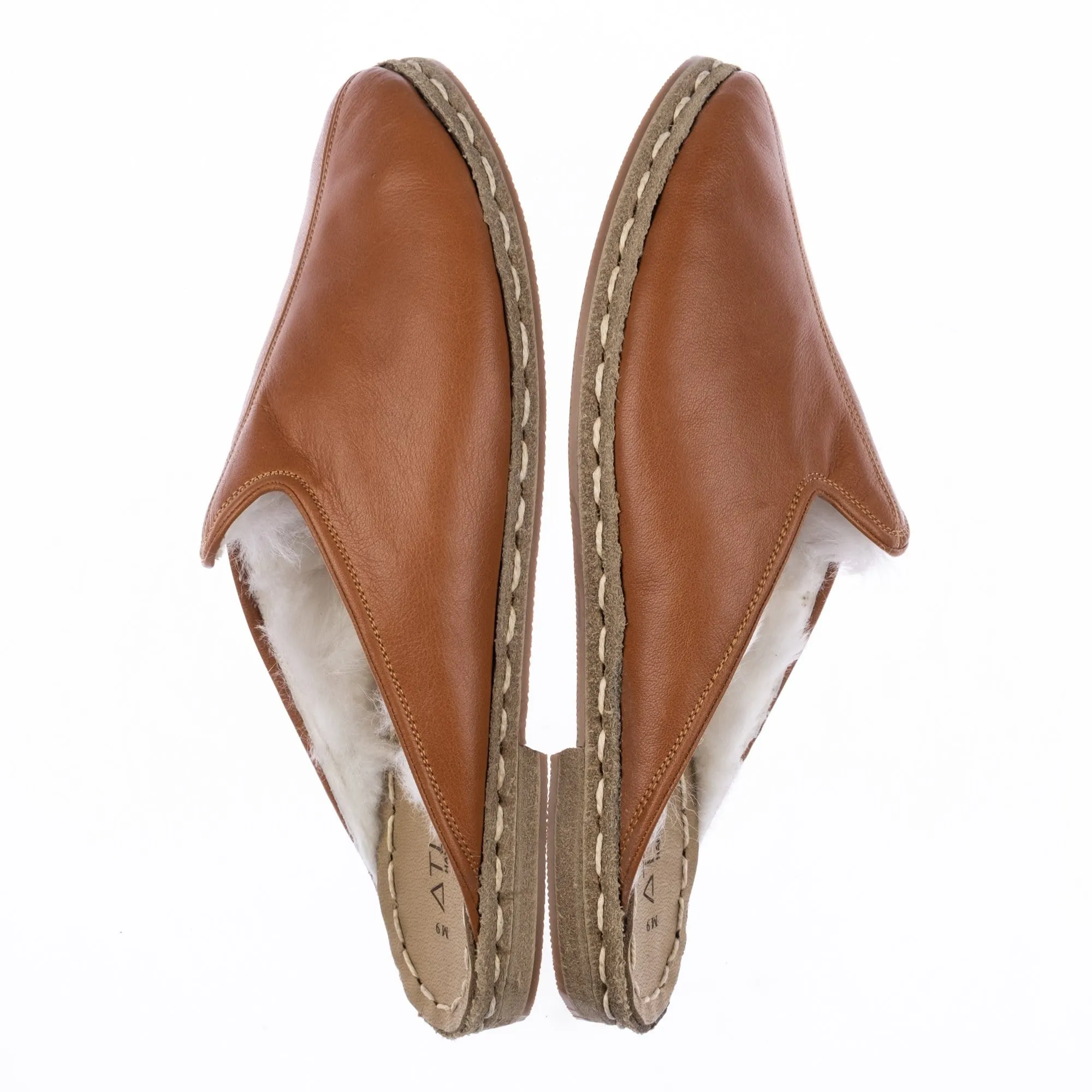 Men's Mocha Shearling Slippers