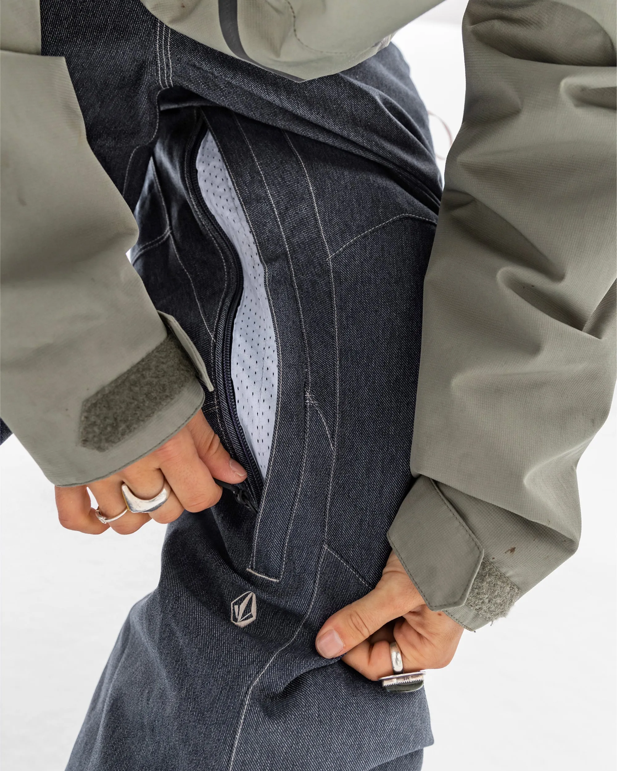 Mens Snow Billow Pants - Dark Denim