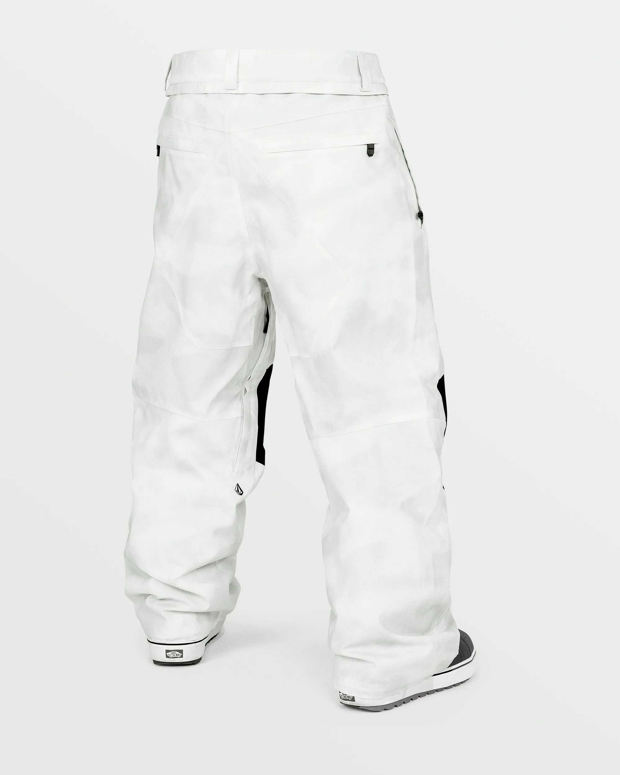 Mens Snow Billow Pants - White Camo