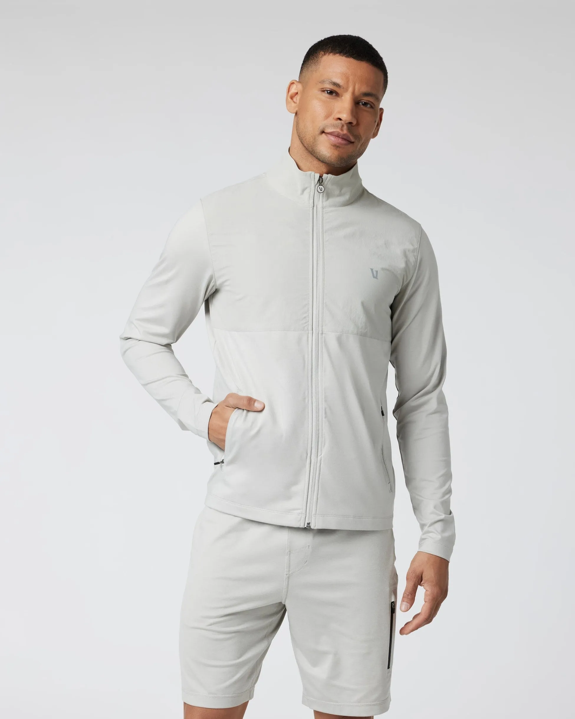 MEN'S SUNDAY ELEMENT TRACK JACKET - HVA VAPOR HEATHER