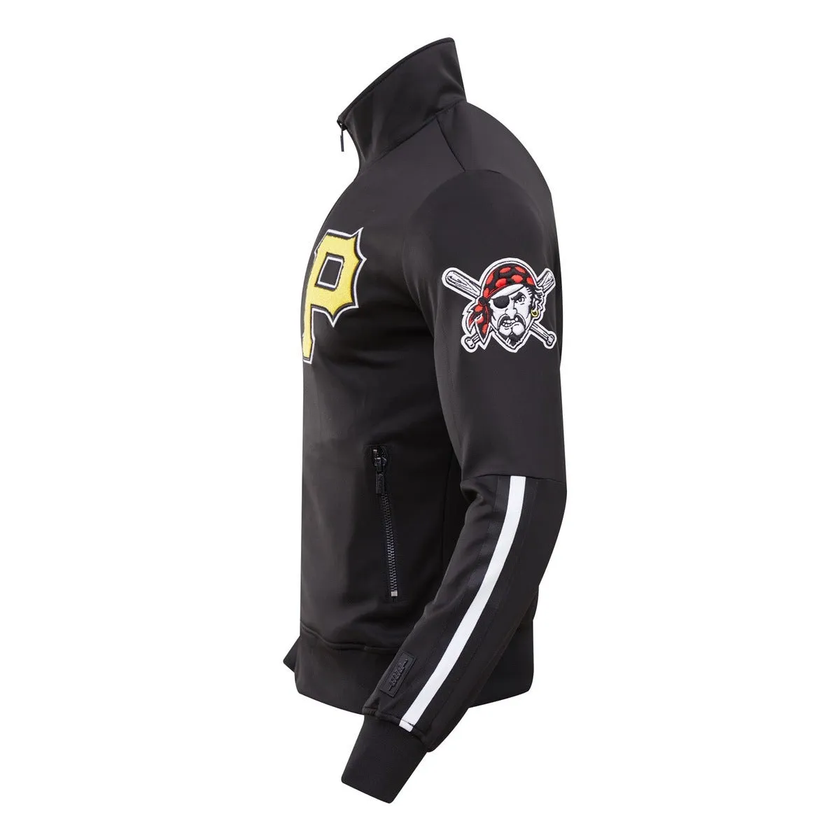 MLB PITTSBURGH PIRATES CLASSIC MEN'S TRACK JACKET (BLACK)