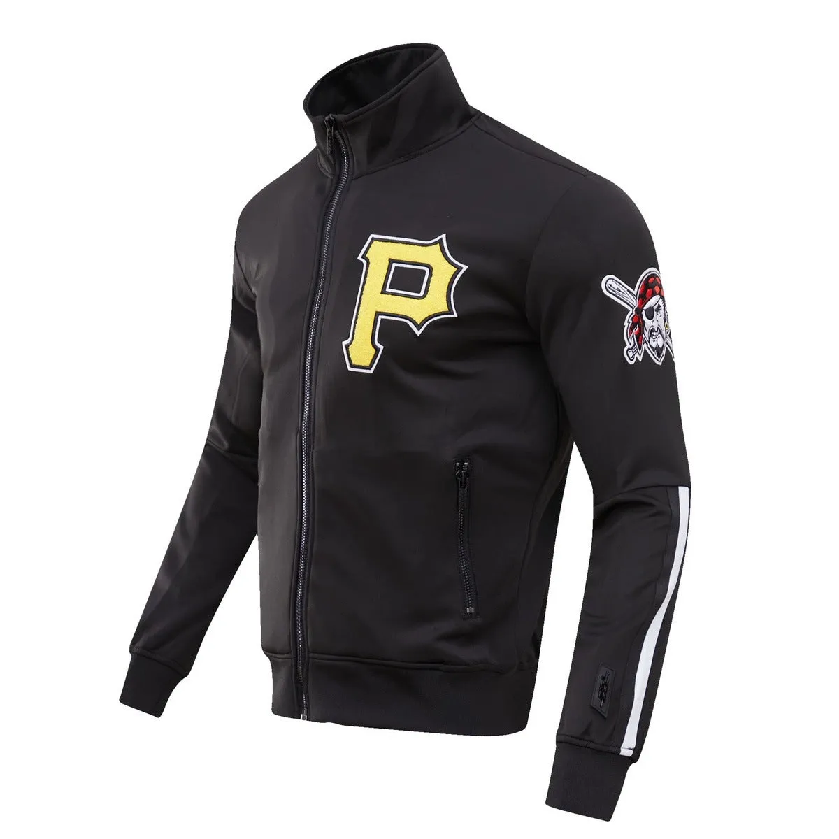 MLB PITTSBURGH PIRATES CLASSIC MEN'S TRACK JACKET (BLACK)