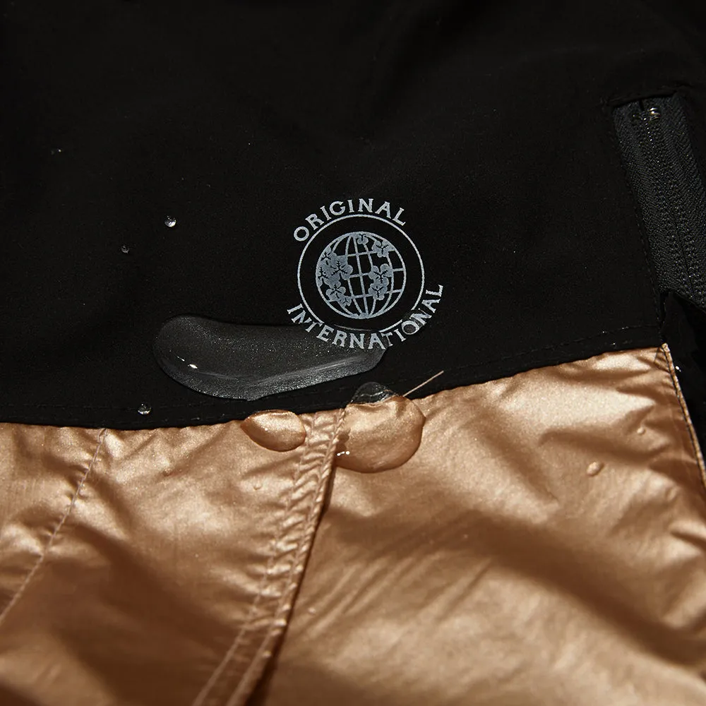 MMM WINDBREAKER HOODED STRETCH JACKET ROSE GOLD/BLACK