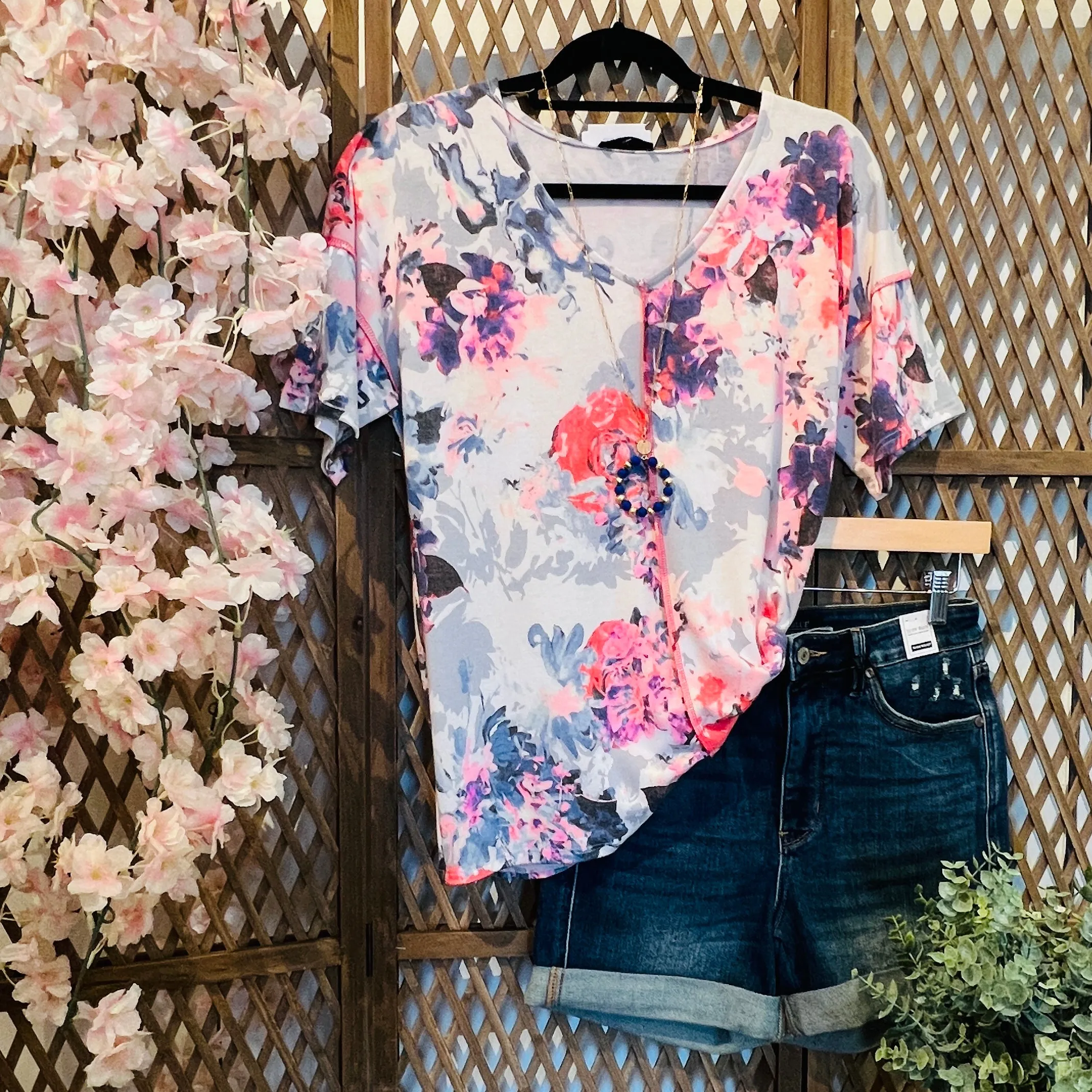 Multi Colors Floral Top