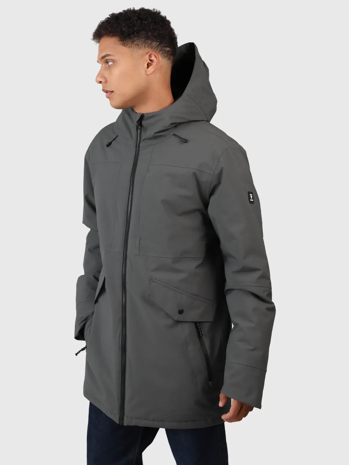 Nelson Men Parka Rain Jacket | Mud Green