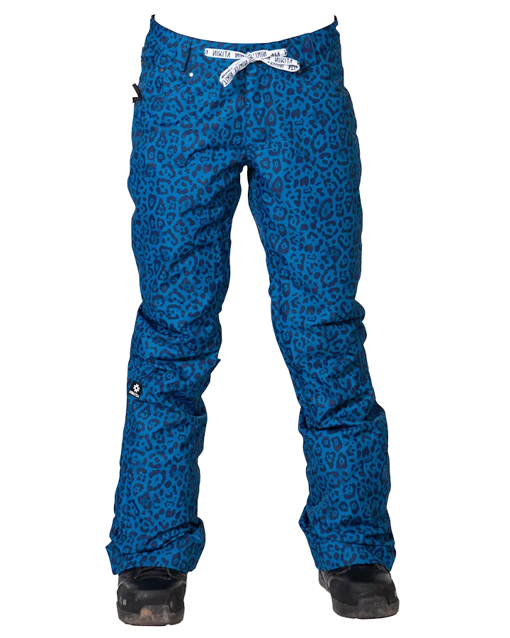 Nikita Womens Cedar Slim Pant - Blue Cheetah - 2021