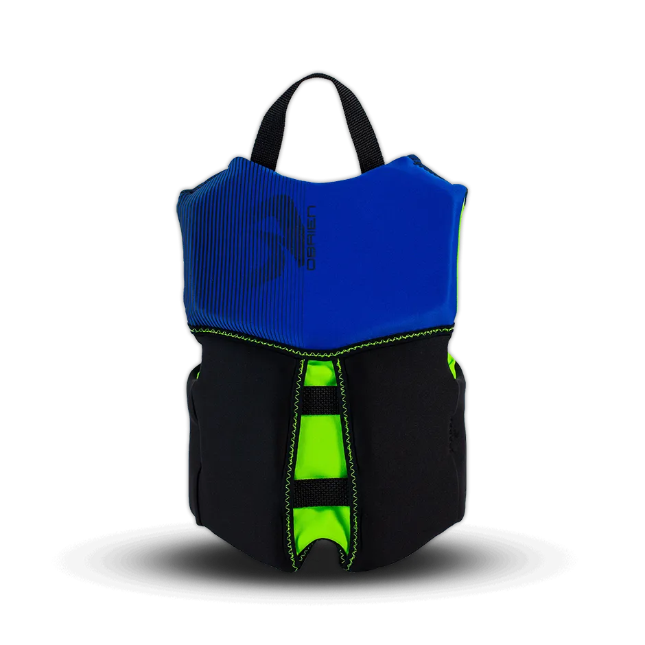 OBrien 2024 Child Flex V-Back Life Jacket- Blue / Lime(33-55 lbs)