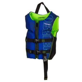 OBrien 2024 Child Flex V-Back Life Jacket- Blue / Lime(33-55 lbs)