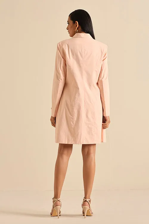 Okhai 'Captain' Pure Cotton Herbal Dyed Blazer Dress