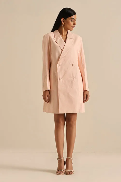 Okhai 'Captain' Pure Cotton Herbal Dyed Blazer Dress