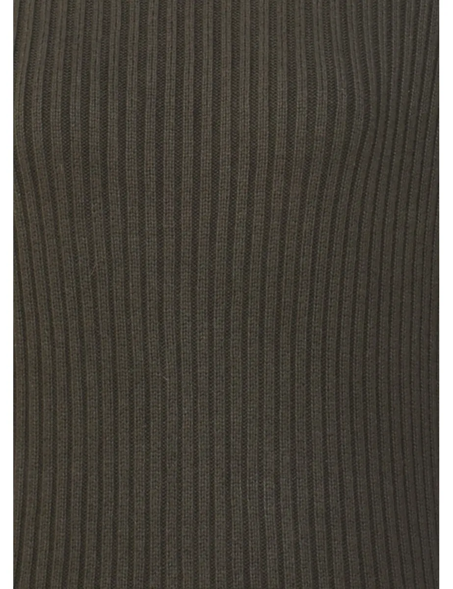 Olive Green Turtleneck Jumper - M