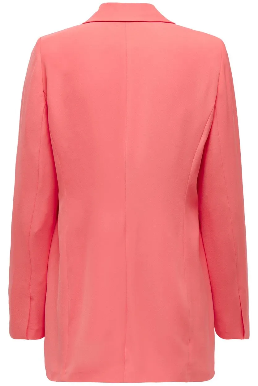 Onllaura L/s Slit Boyfriend Blazer - Zalm/peach