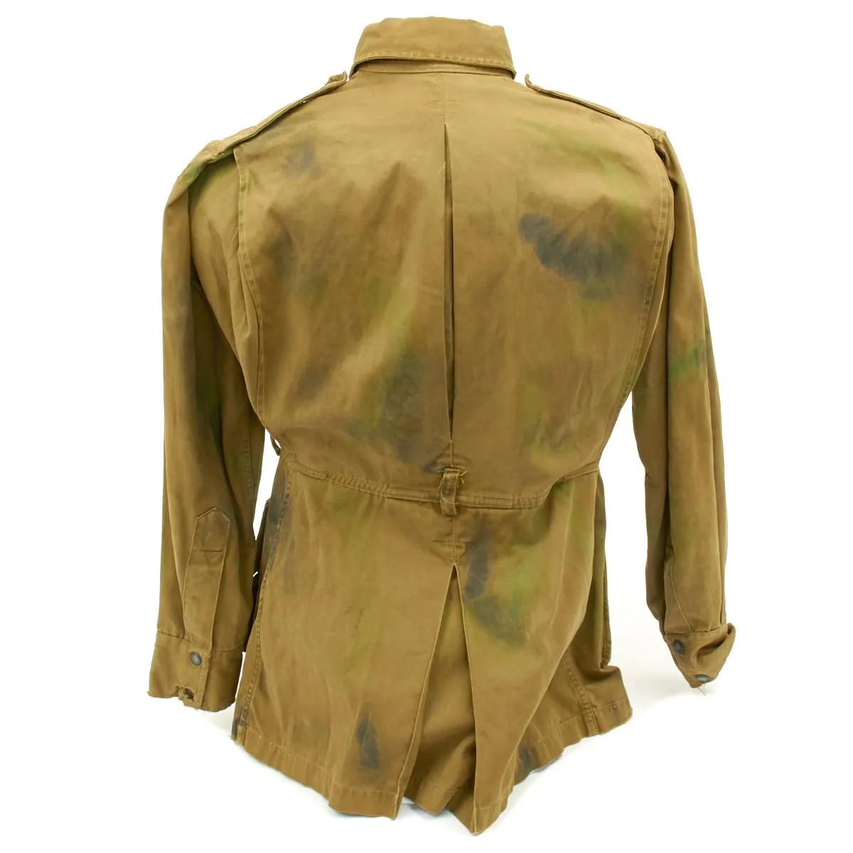 Original U.S. WWII Airborne M1942 Over Spray Camouflage Paratrooper Jacket - RARE