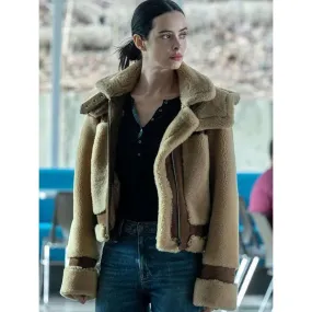 Orphan Black Echoes Tv Series Brown Shearling Jacket