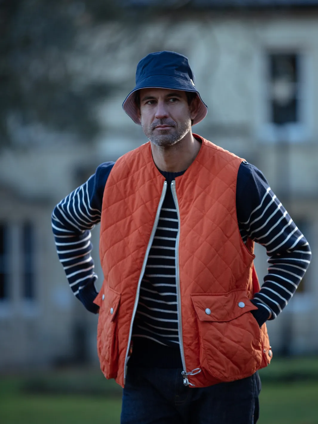 Padded Vest - Orange