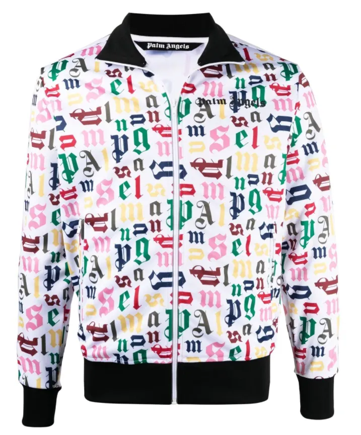 PALM ANGELS Multicolored Monogram Track Jacket