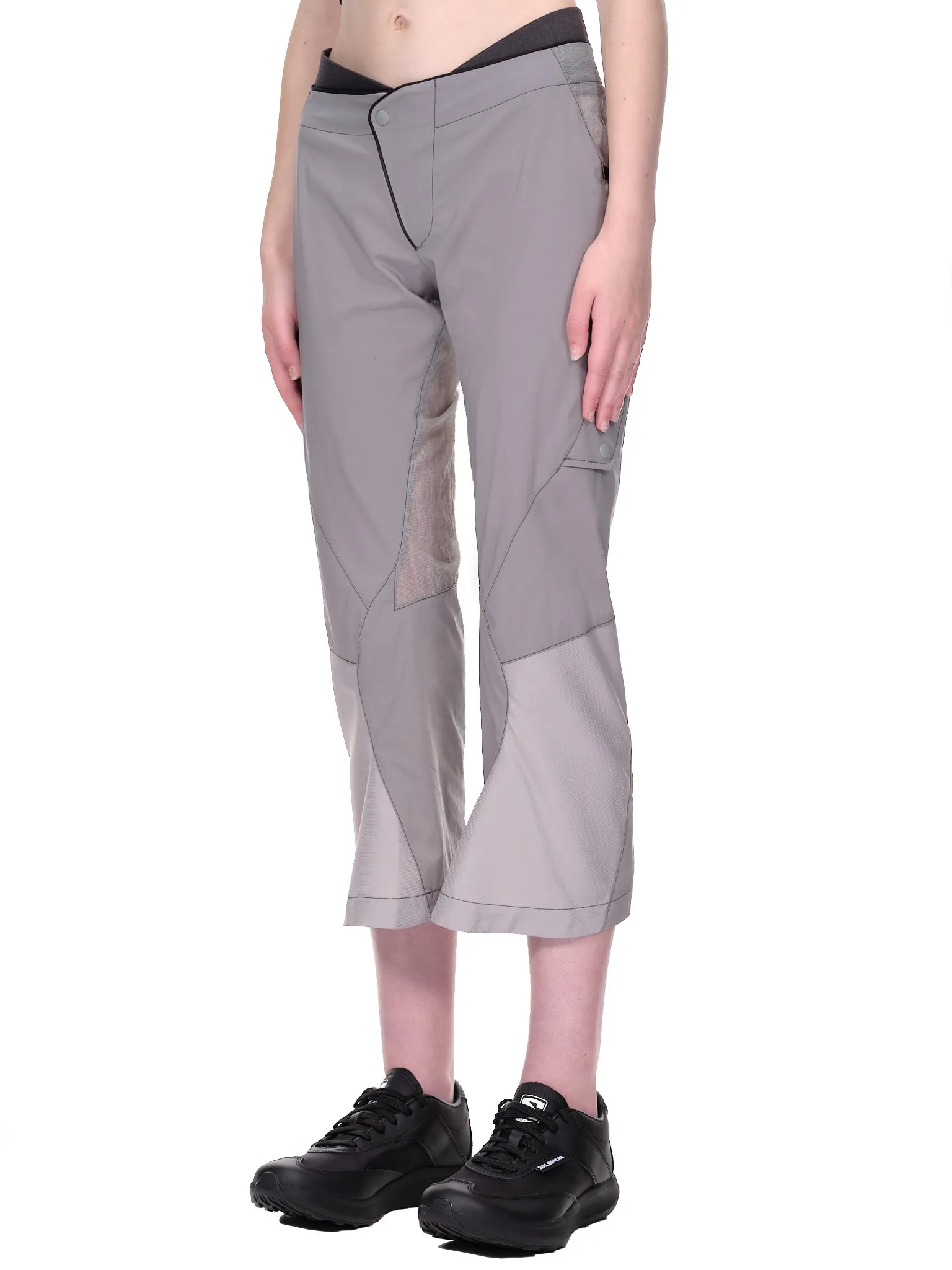 Panel Capri Trousers (PT5AB-ASH-BLUE)