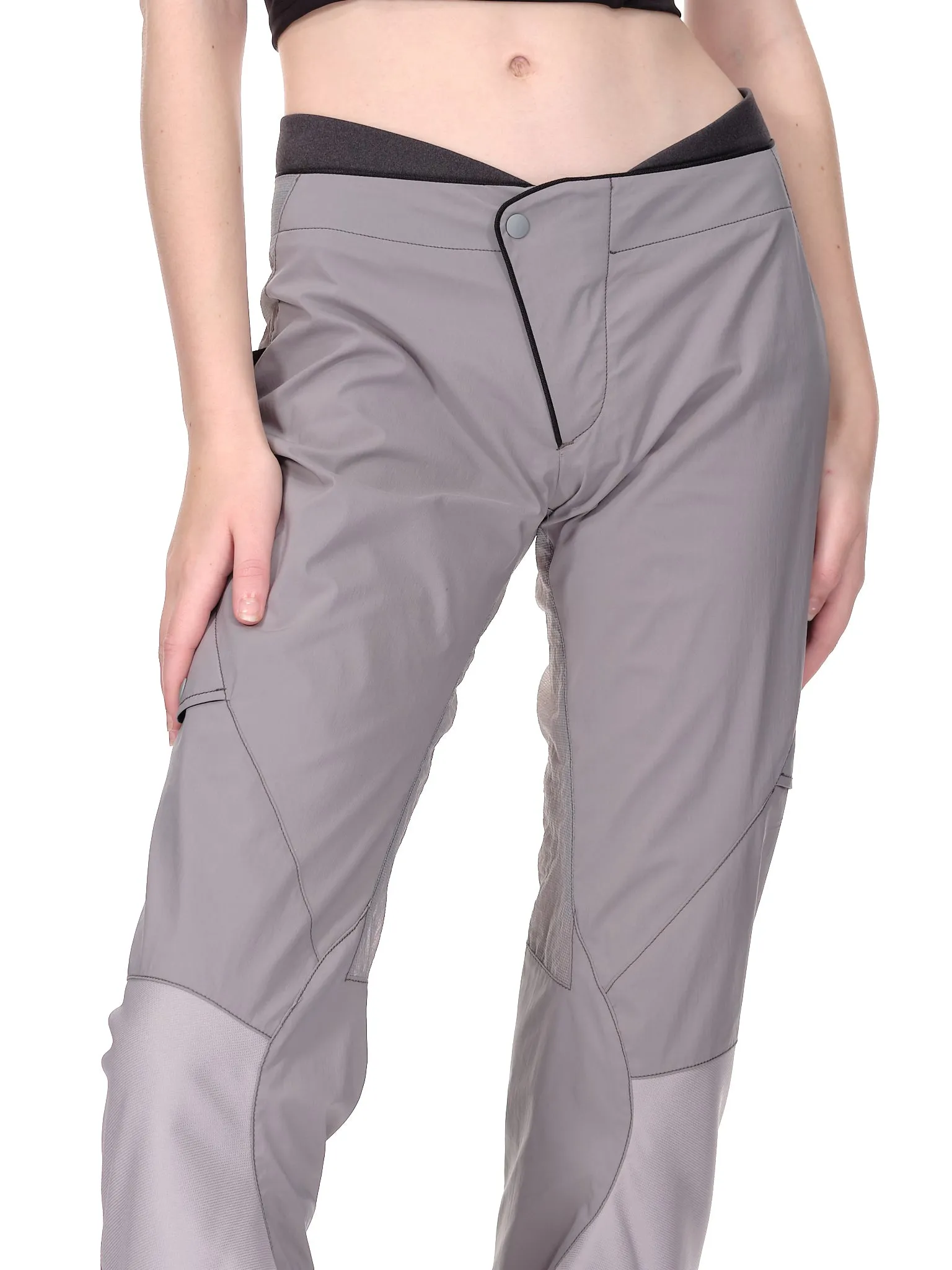 Panel Capri Trousers (PT5AB-ASH-BLUE)