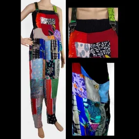 Patchwork Overalls