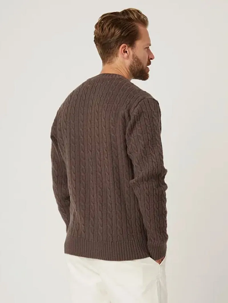 Peregrine Makers Stitch Cable Crew Coffee