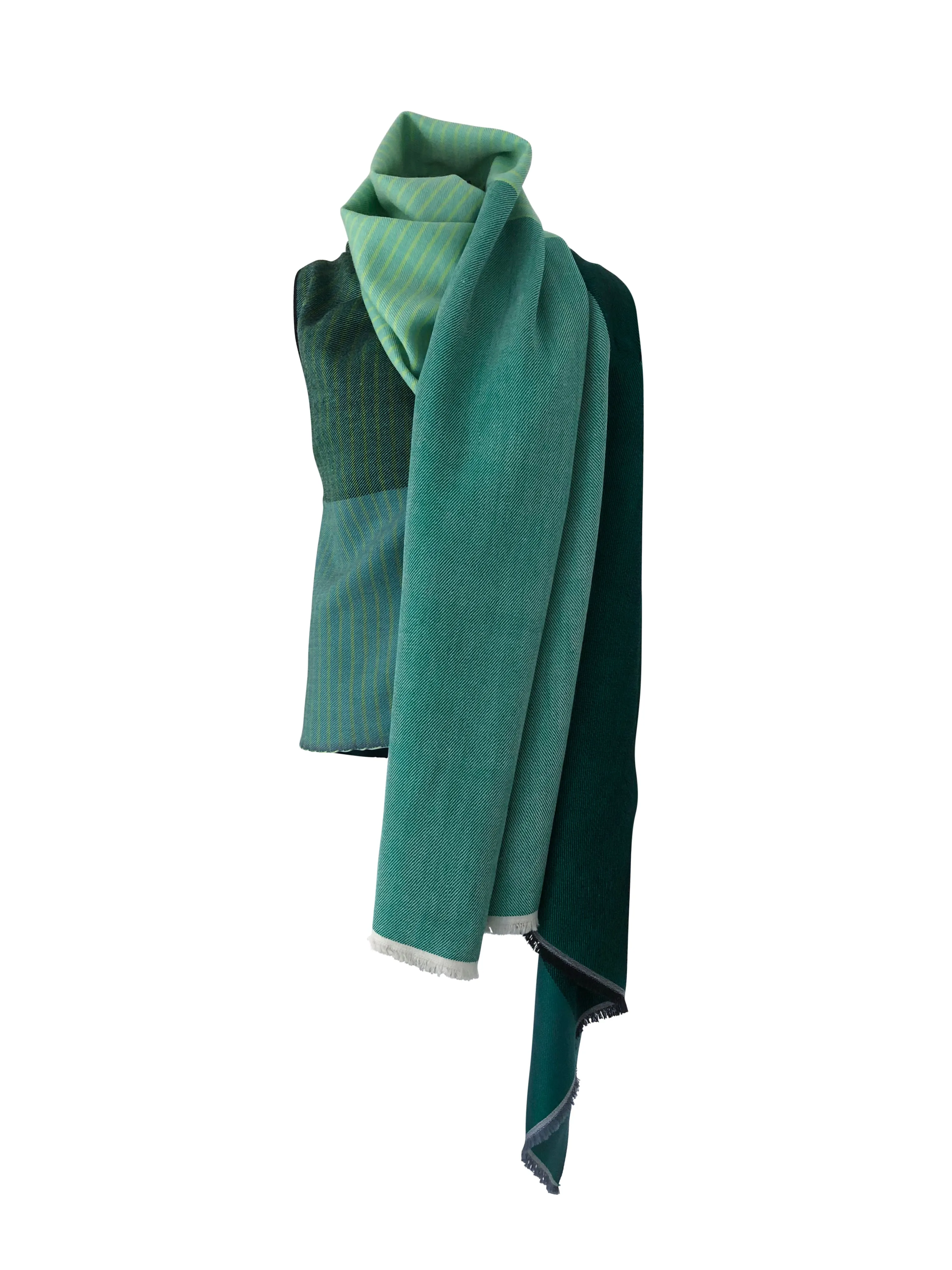 PETITE Light Wool Cape Fusion Green