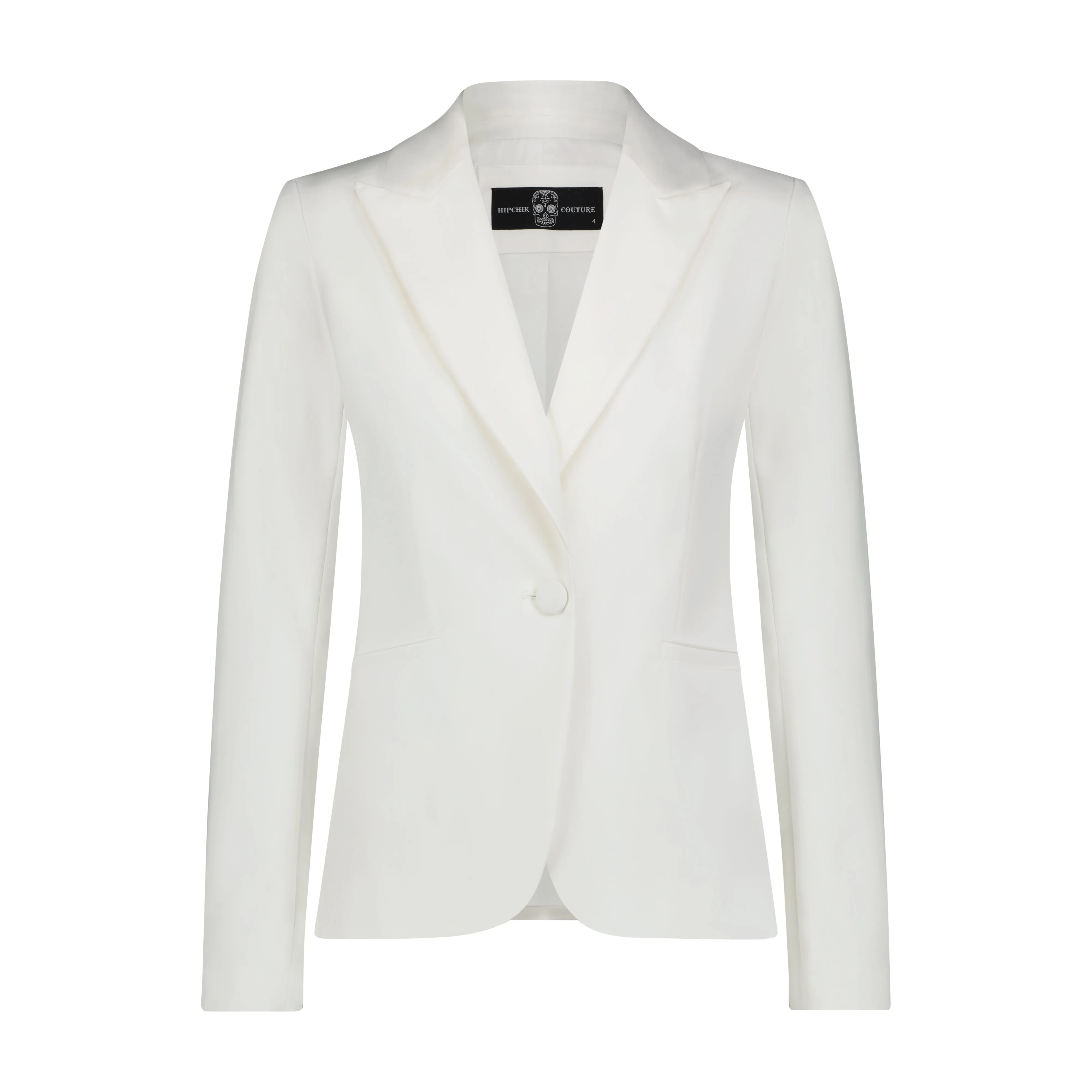 Plain White Blazer