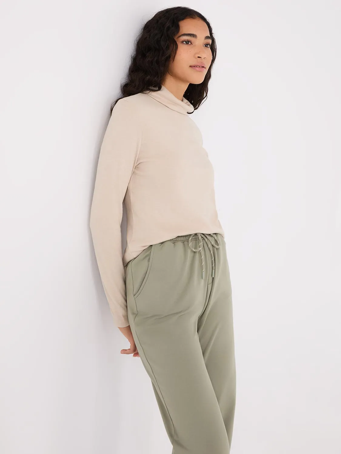 Polar Fleece Turtleneck Top