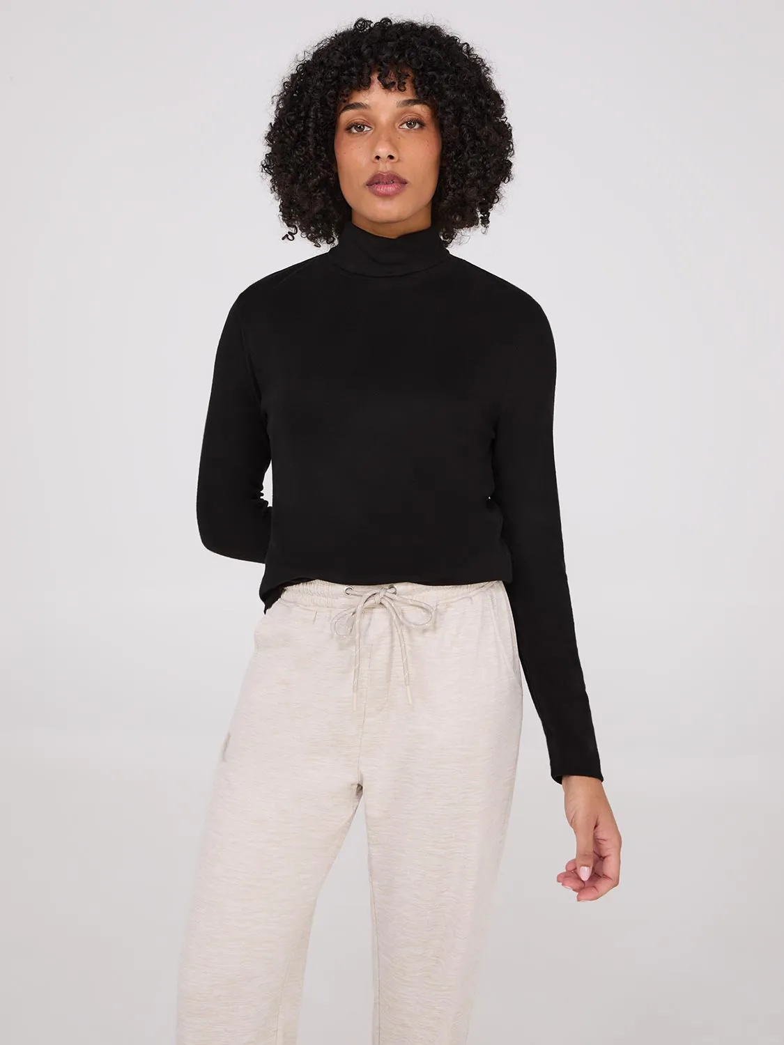 Polar Fleece Turtleneck Top