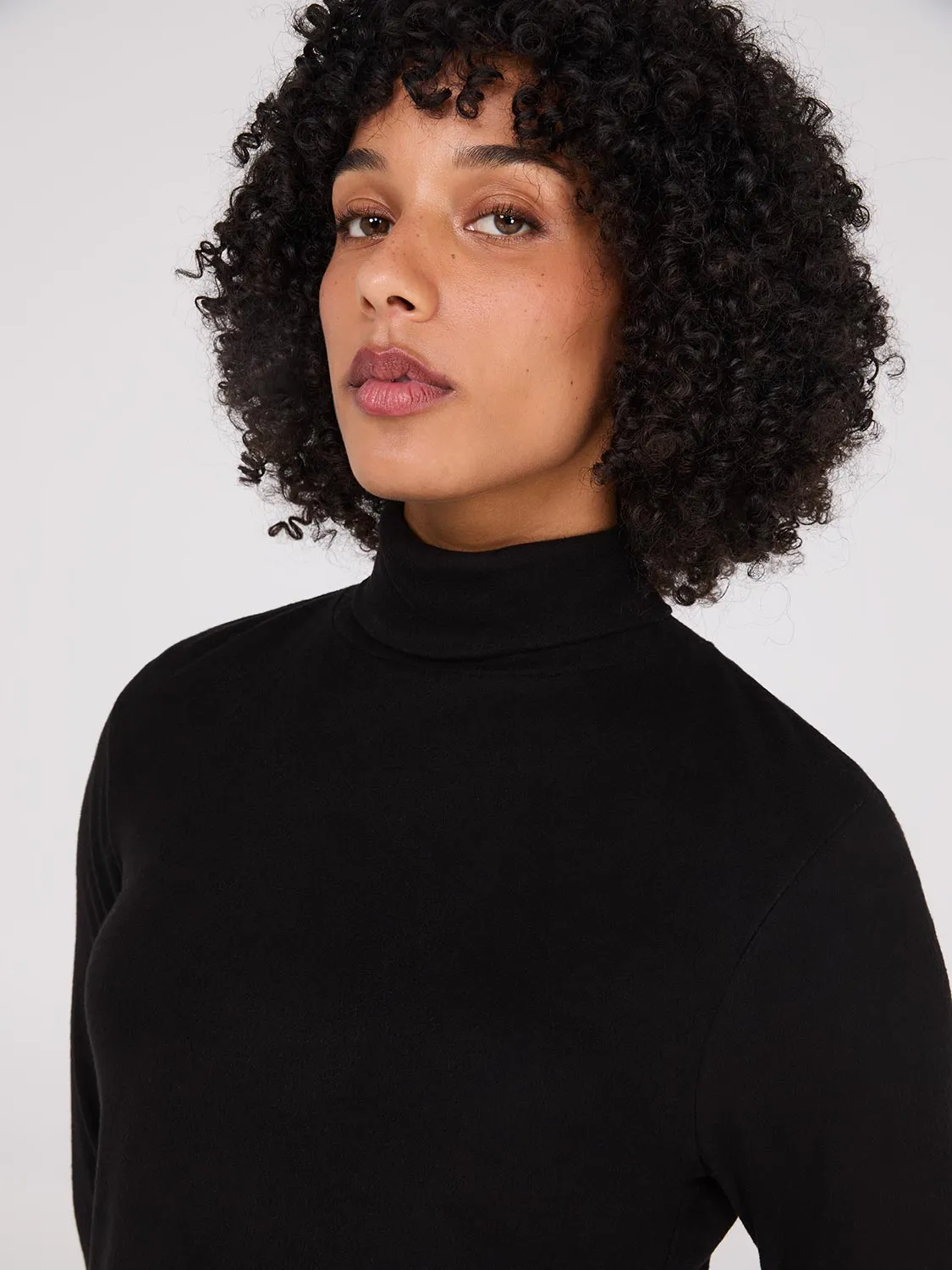 Polar Fleece Turtleneck Top