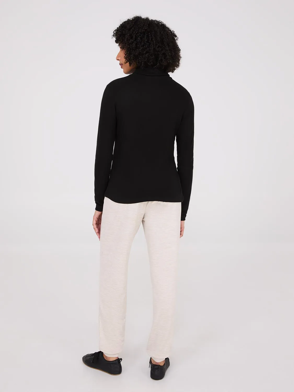 Polar Fleece Turtleneck Top