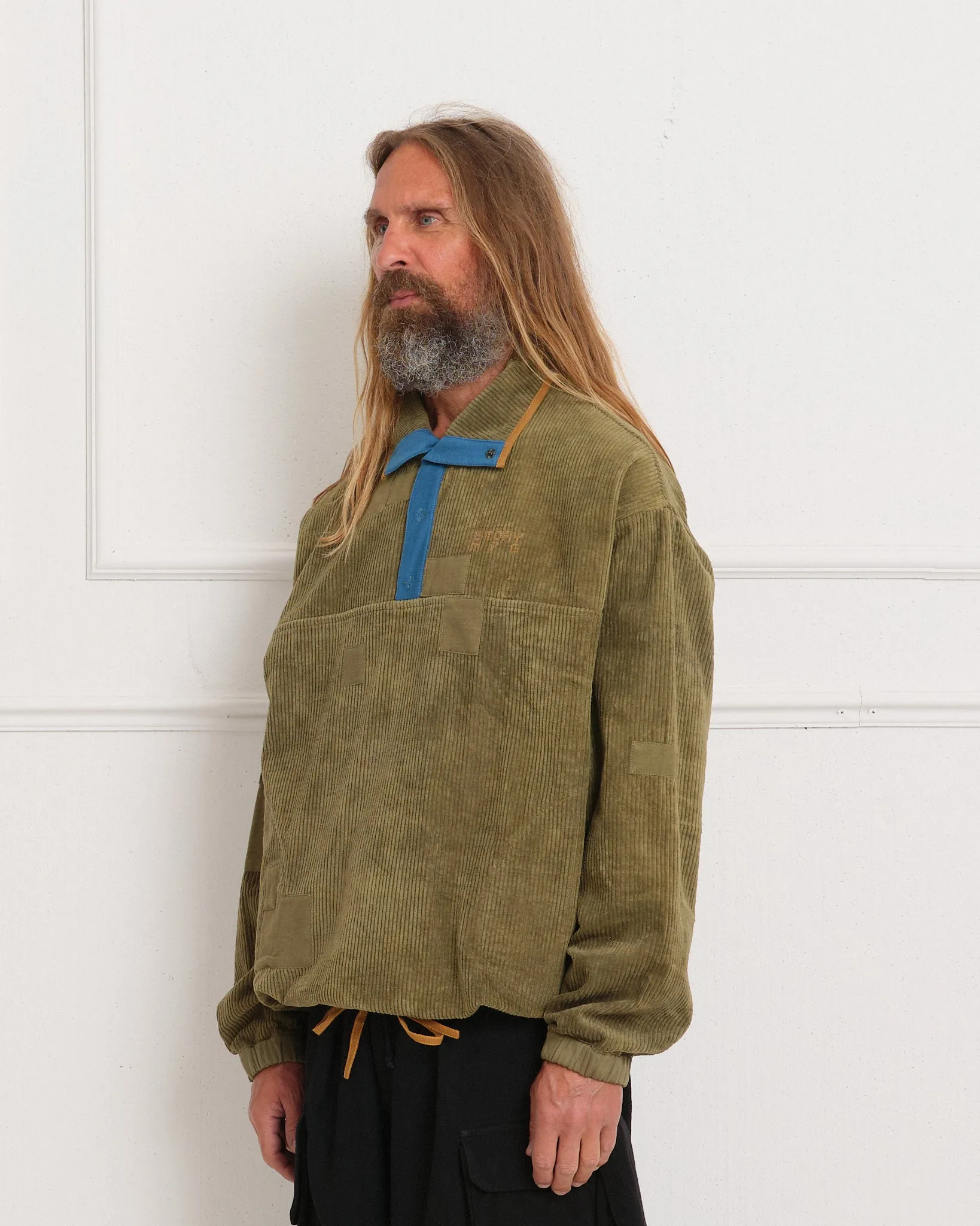 Polite Pullover - Olive Scarecrow Cord