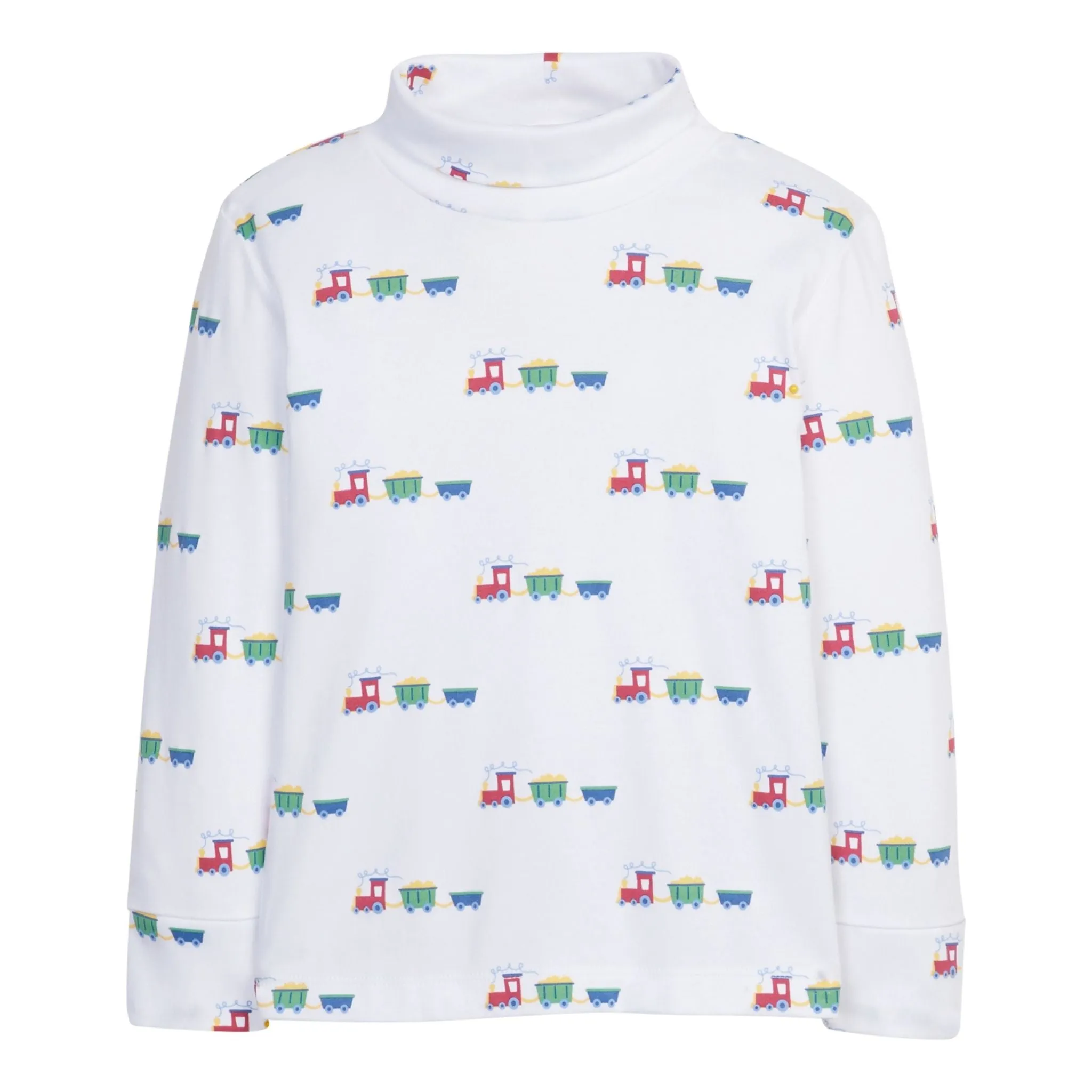 Printed Turtleneck - Trains - FINAL SALE