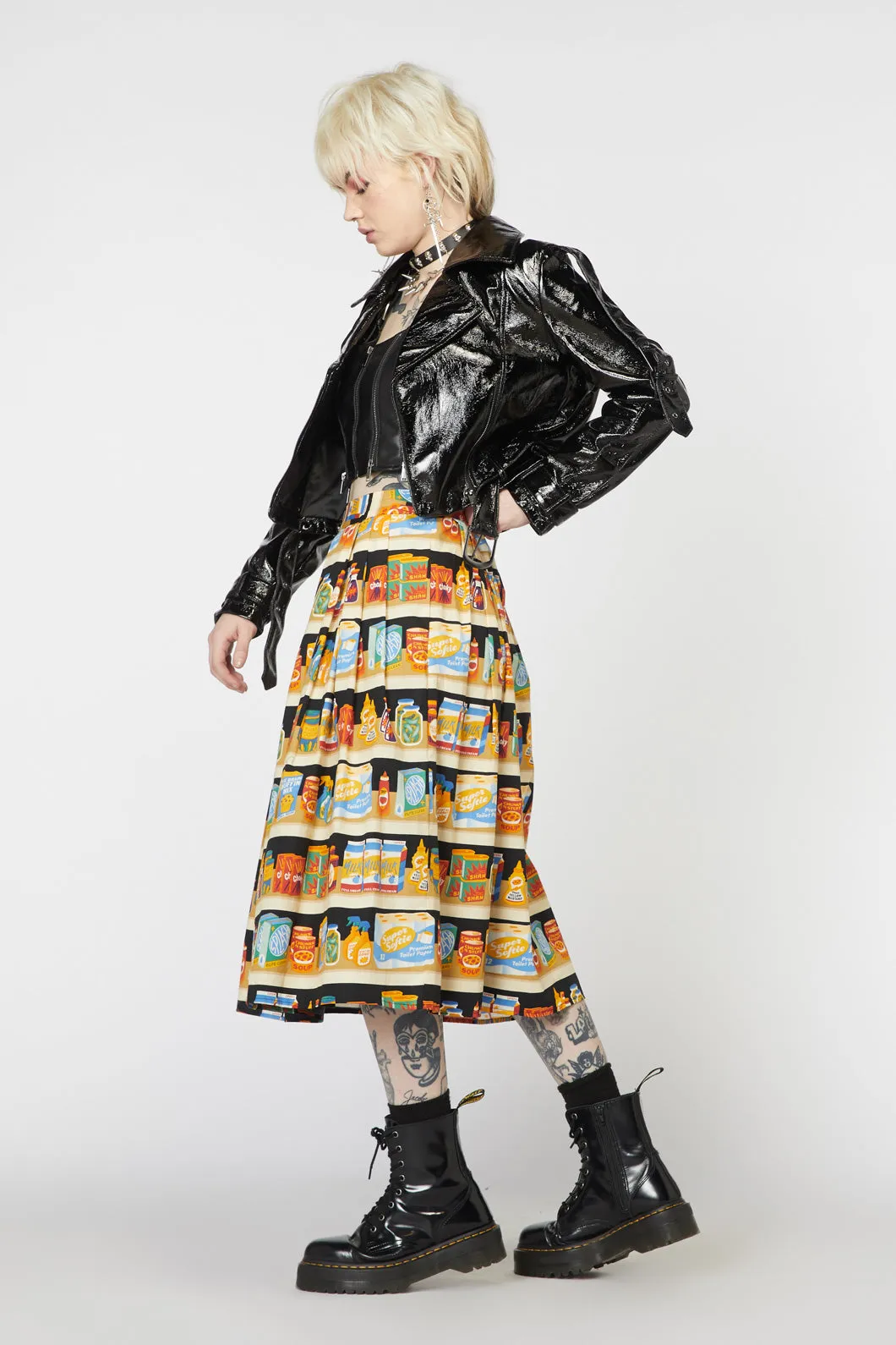 Punk Cropped Vinyl Jacket