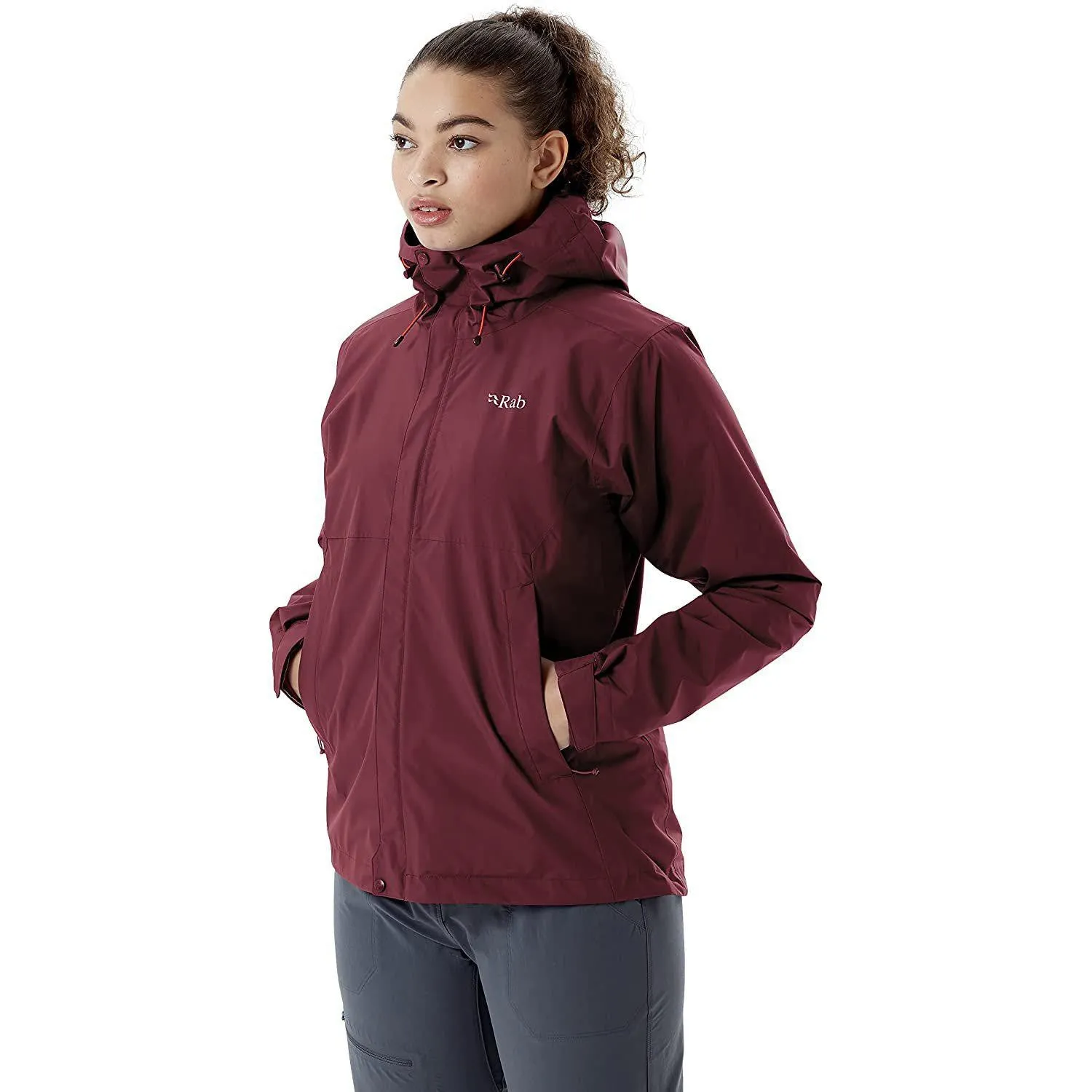 Rab Women's Downpour Eco Waterproof Breathable Jacket for Hiking and Climbing