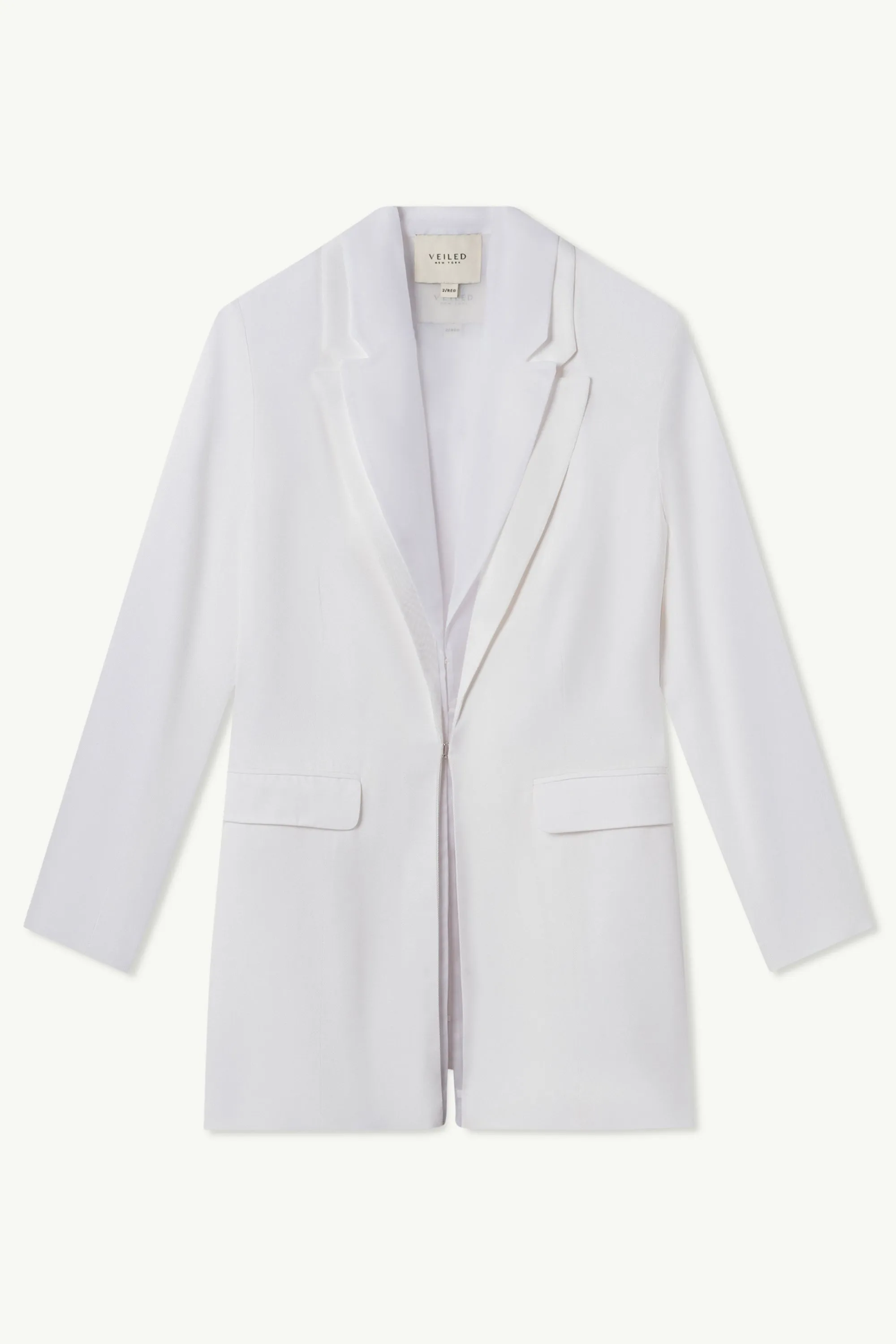 Rayan Organza Two Piece Blazer - White