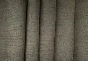 Rich Olive Green Wool Double-Crepe  (Made in Italy)