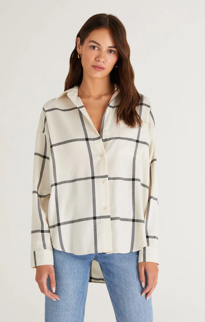 River Plaid Button Up Shirt